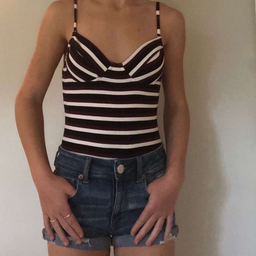Striped Body Suit